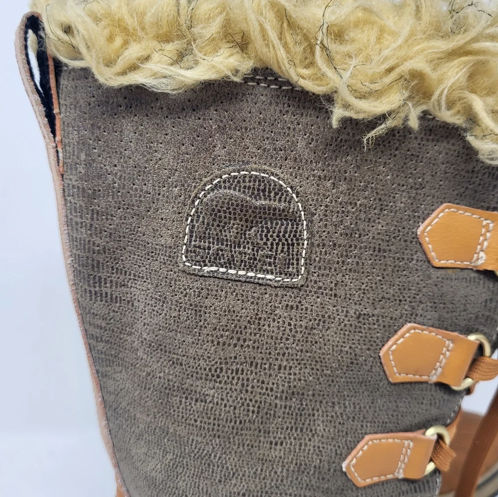Sorel Women Tall Lace‎ Up Winter Waterproof Boots Size 7
